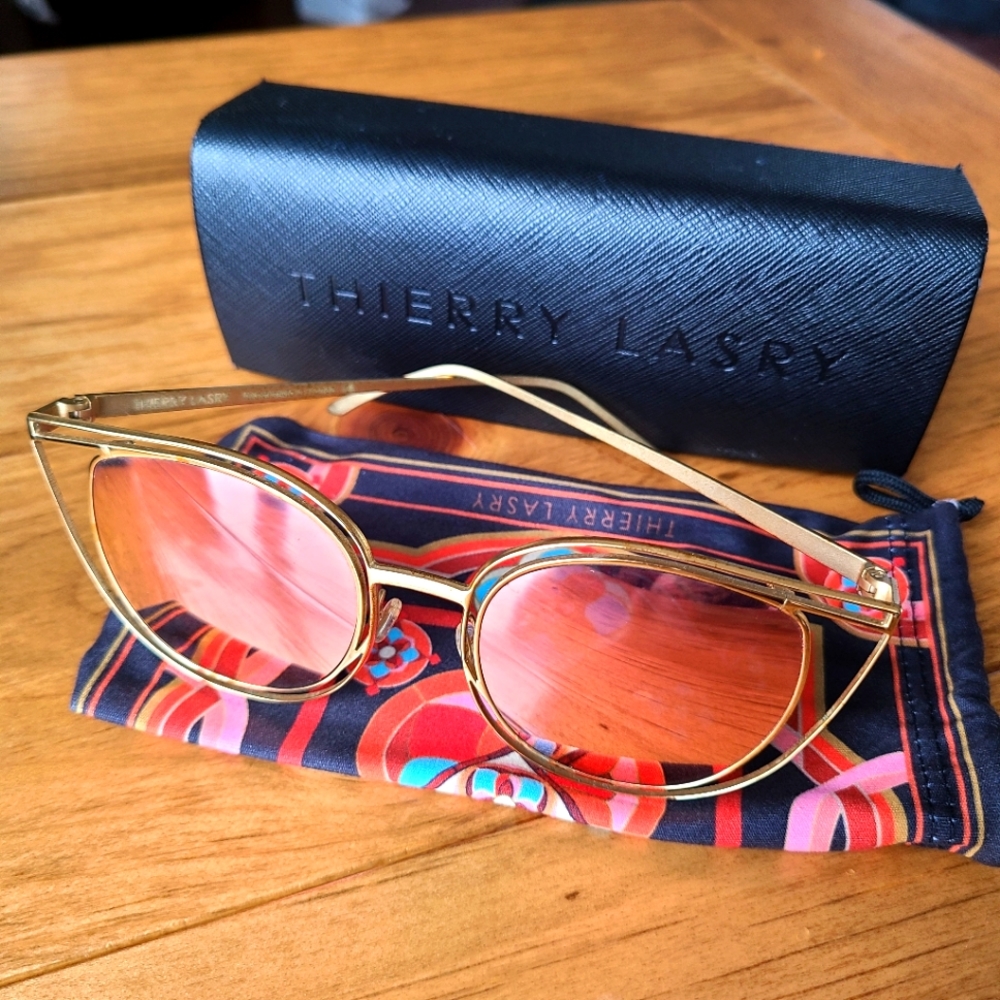 Thierry Lasry Gold Metal Sunglasses